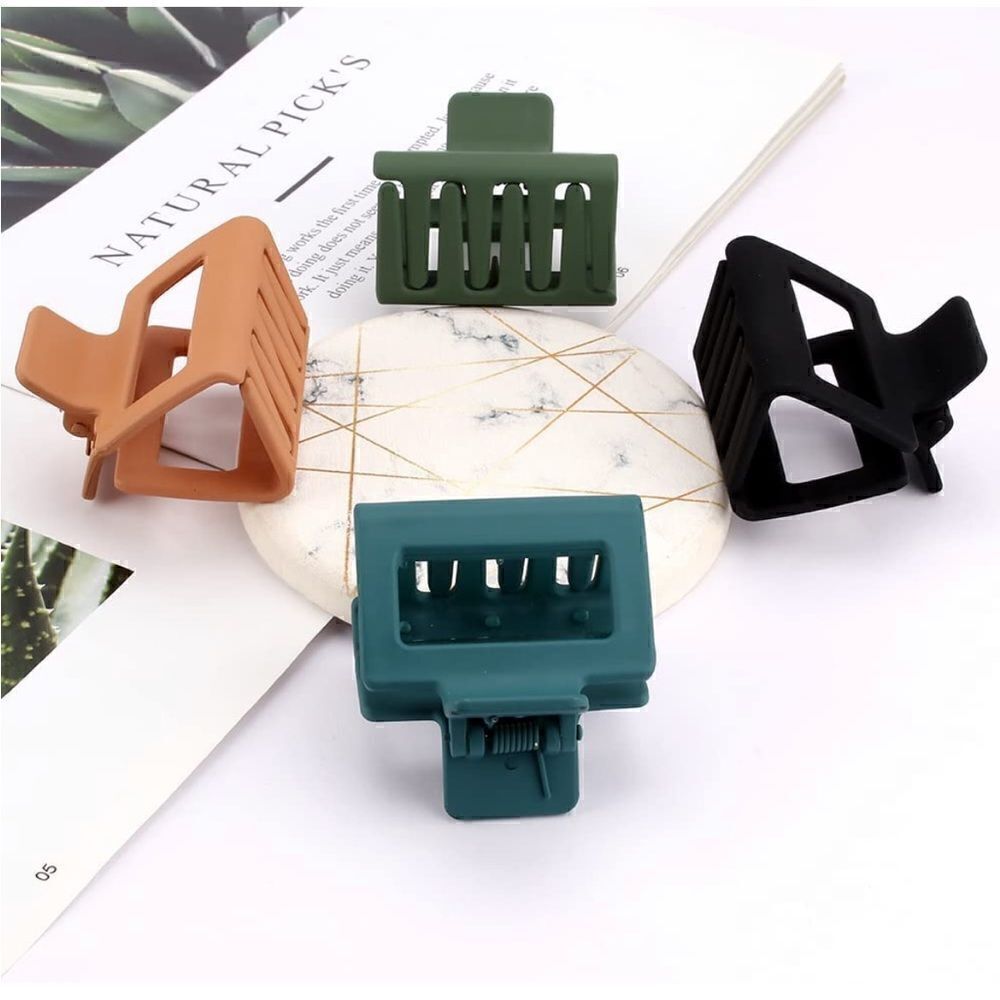 New matte hair clips set of 4